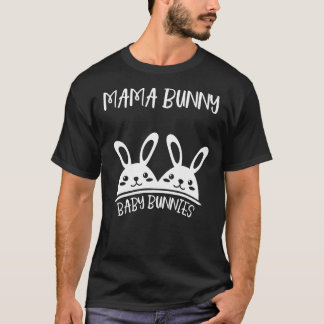Camiseta Mulheres Nova Páscoa Infantil Gêmeos Bonitos Grávi