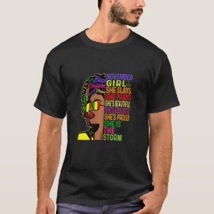 Camiseta Mulheres Novembro Raparigas de Aniversário Novela