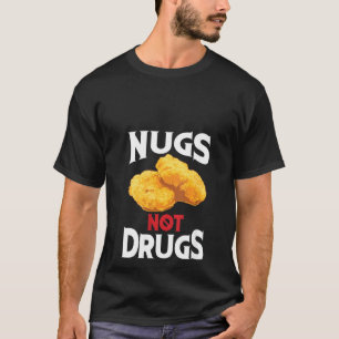 Camiseta Mulheres Nugs Não Drogas Legal Adoro Nuggets