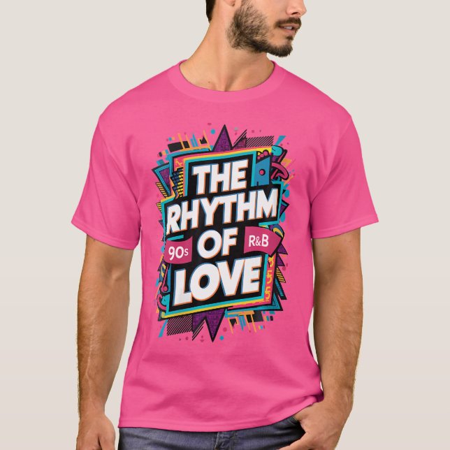 Camiseta Mulheres O Ritmo Do Amor 90S R-B (Frente)