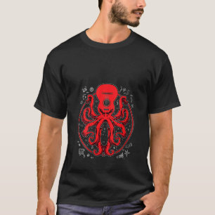 Camiseta Mulheres Octopus Guitar T Music Kraken Electric Ba