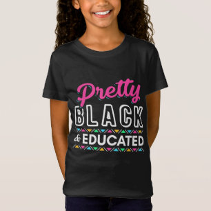 Camiseta Mulheres Oferecem Bonito Preto E Educado Africano