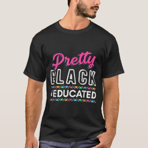 Camiseta Mulheres Oferecem Bonito Preto E Educado Africano