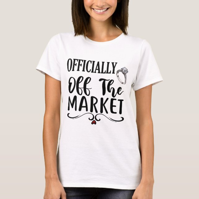 Camiseta Mulheres Oficialmente Fora do Mercado (Frente)