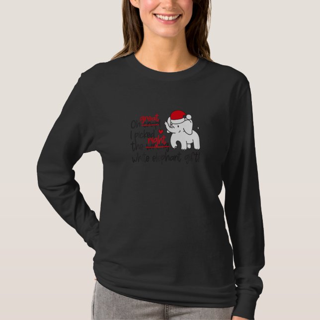 Camiseta Mulheres Oh Droga Eu Escolhi O Elefante Branco Err (Frente)