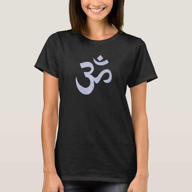 Camiseta Mulheres Om Roxo Fofo Aum (Frente)