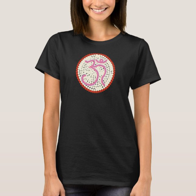Camiseta Mulheres Om Verde Ioga  1 (Frente)