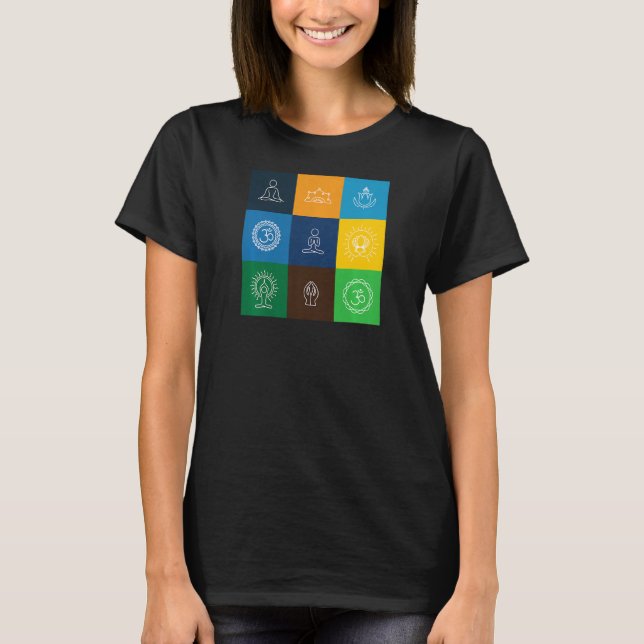 Camiseta Mulheres Om Verde Yoga 5 (Frente)