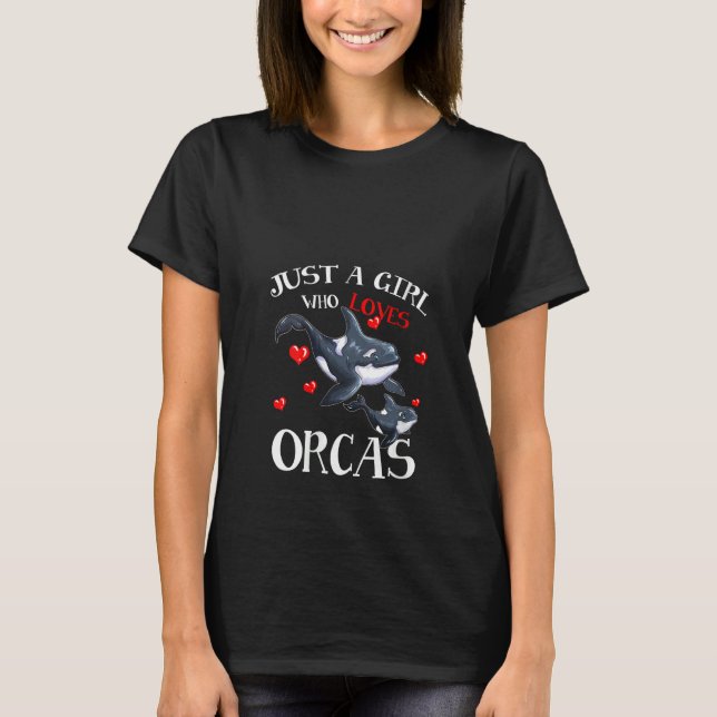 Camiseta Mulheres Orca Fan Sea Animal Marine Mamíferos Apen (Frente)