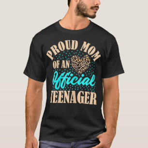 Camiseta Mulheres Orgulhosas Mãe de Um Adolescente Oficial