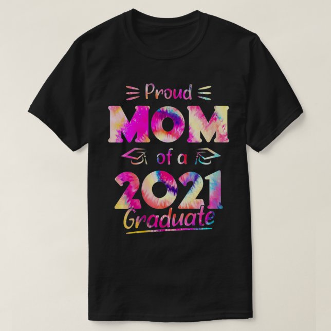 Camiseta Mulheres Orgulhosas Mãe De Um Formando Cortante De (Frente do Design)