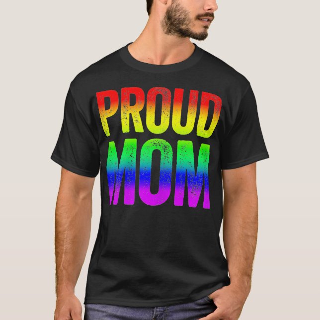 Camiseta Mulheres Orgulhosas Mamãe Orgulho LGBT (Frente)