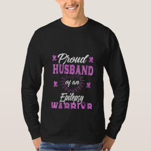 Camiseta Mulheres Orgulhosas Marido De Um Guerreiro Epilépt