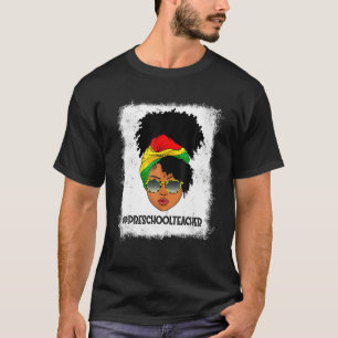 Camiseta Mulheres Orgulhosas Professoras da Pré-escola Afro