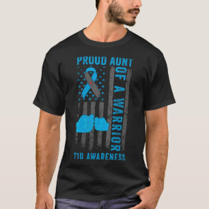 Camiseta Mulheres Orgulhosas Tia De Um Guerreiro T1d Diabet