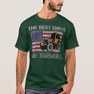 Camiseta Mulheres Os Melhores Pais São Agricultores Trator 