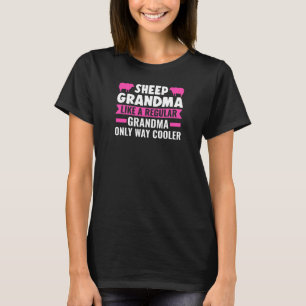Camiseta Mulheres Ovem Vovó Como Uma Vovó Normal Ovelhas