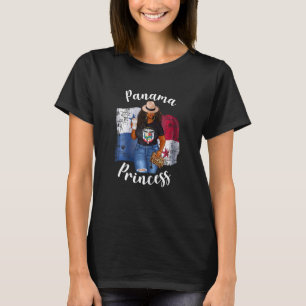 Camiseta Mulheres Panamenha Princesa Ama Café Panamenho Afr