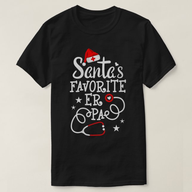 Camiseta Mulheres Papais noeis Favoritas ER PA Natal ER Phy (Frente do Design)