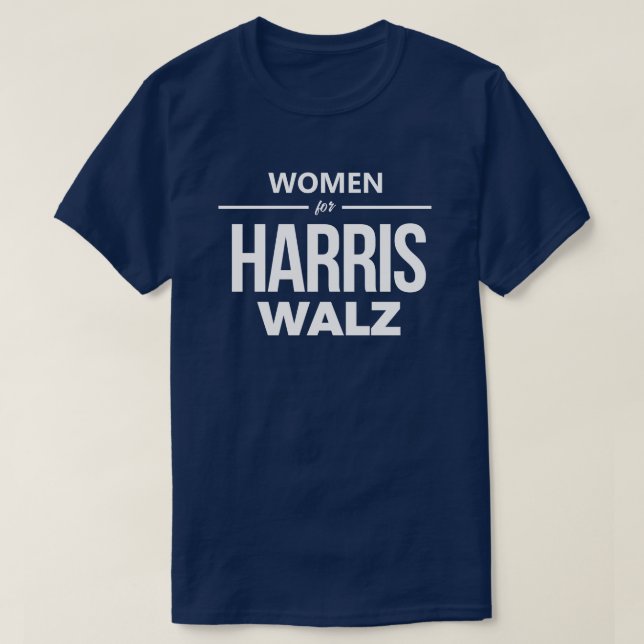 Camiseta Mulheres para Harris Walz (Frente do Design)