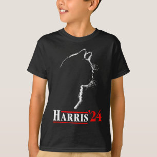 Camiseta Mulheres para Kamala Gato Engraçado 2024 President
