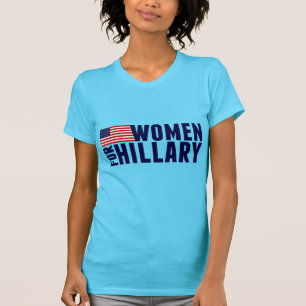 Camiseta Mulheres para o azul de Hillary