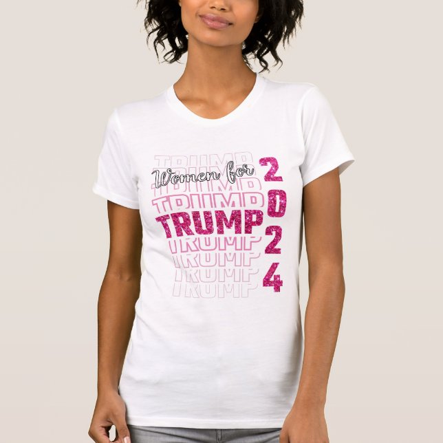 Camiseta Mulheres Para Trump 2024 (Frente)
