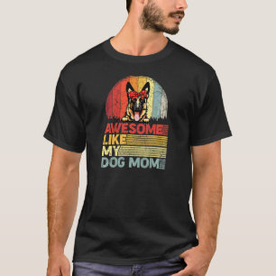 Camiseta Mulheres Pastor Alemão Distressed Incrível Como Me