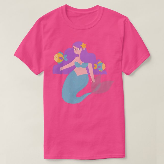 Camiseta Mulheres Peixes Astrologia Horoscópio Mulheres Ado (Frente do Design)