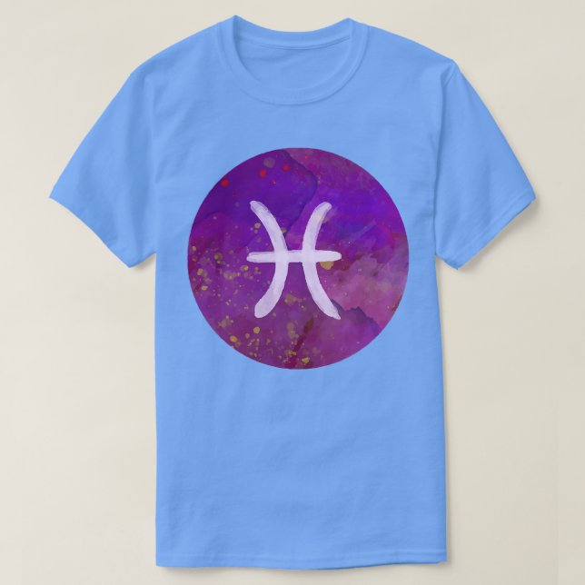 Camiseta Mulheres Peixes Astrologia Horoscópio Mulheres Ado (Frente do Design)