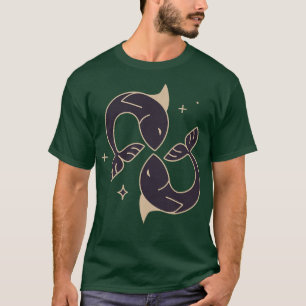 Camiseta Mulheres Peixes Astrologia Horoscópio Mulheres Ado