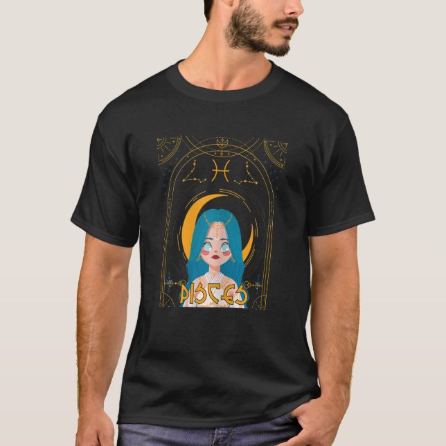 Camiseta Mulheres Peixes Rainha Peixes Hoje Zodiac (Frente)