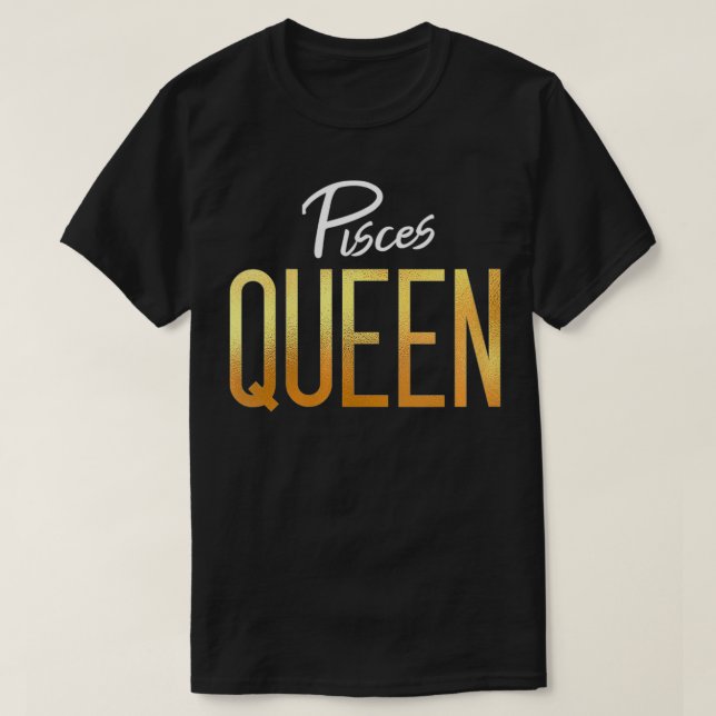Camiseta Mulheres Peixes Rainhas Peixes Mulheres Símbolo de (Frente do Design)