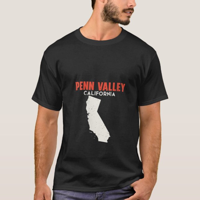 Camiseta Mulheres Penn Valley California EUA State America  (Frente)