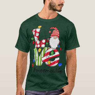Camiseta Mulheres Personalizadas Amor Meemawlife Candy Gnom