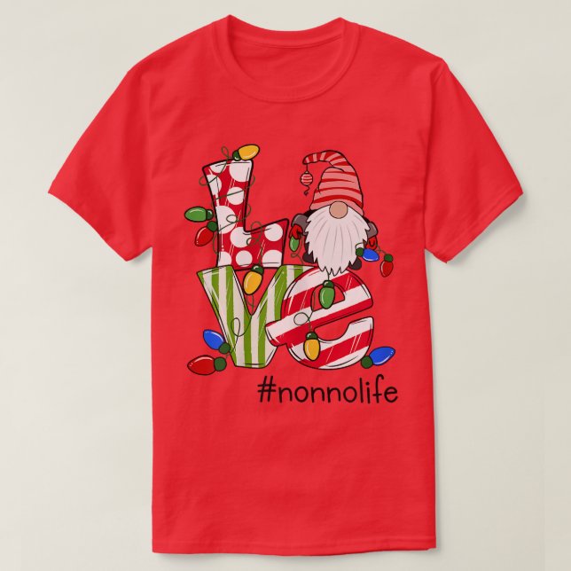 Camiseta Mulheres Personalizadas Amor Nonnolife Candy Gnome (Frente do Design)