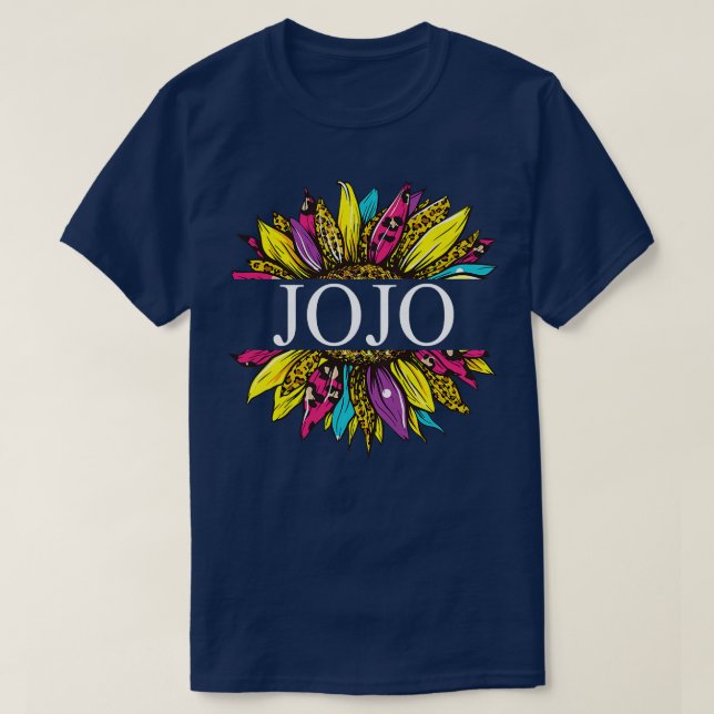 Camiseta Mulheres Personalizadas Jojo Sunflower Avó  (Frente do Design)
