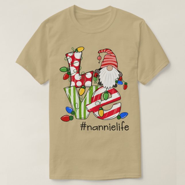 Camiseta Mulheres personalizadas Nannielife Candy Gnome Ch (Frente do Design)