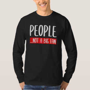 Camiseta Mulheres Pessoas Sarcásticas Não Um Grande Garoto