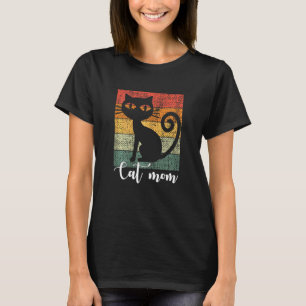 Camiseta Mulheres Pet Cat Gato Gato Mãe Gato Mamãe