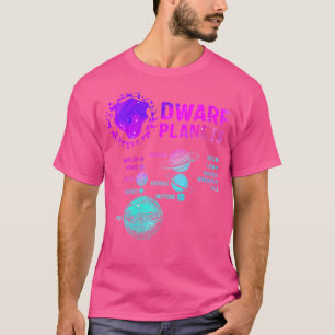 Camiseta Mulheres planetas anões Astronomia Solar Espacial 