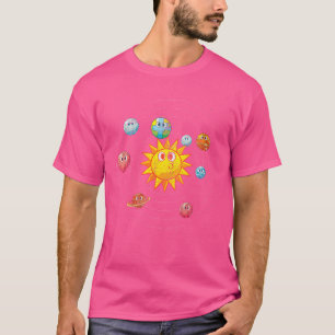 Camiseta Mulheres Planetas Cóteos Terra Astrônoma Ciência E