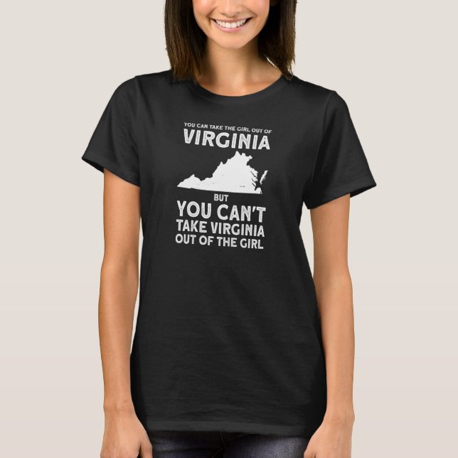 Camiseta Mulheres Podem Tirar A Menina Da Virginia Ameri (Frente)