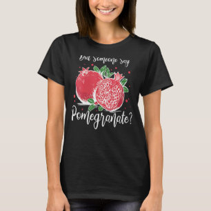 Camiseta Mulheres Pomegranadas Juice Seeds Fruta Flor P