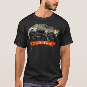 Camiseta Mulheres Possum A Rainha do Lixo Viva Equipe T