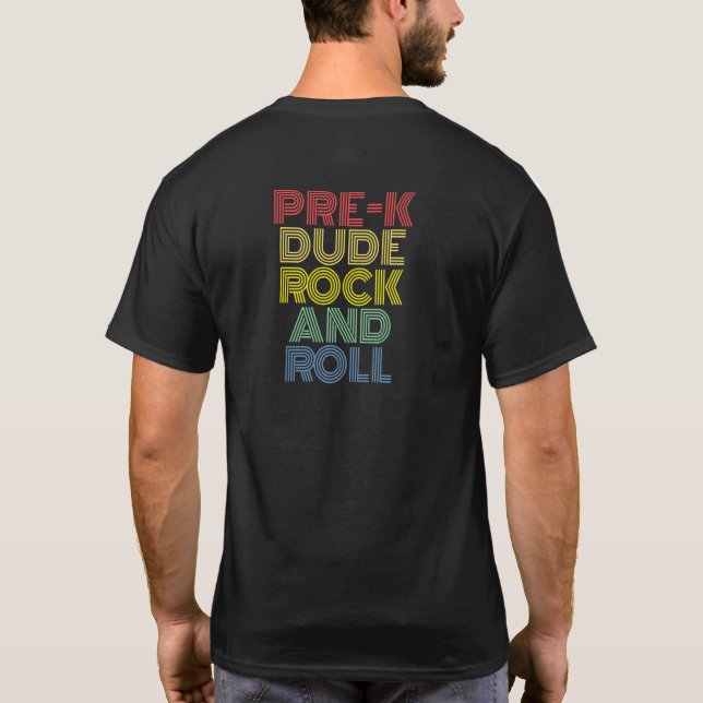 Camiseta Mulheres Pré-Pam O Homem De Volta Para A Escola Ro (Verso)
