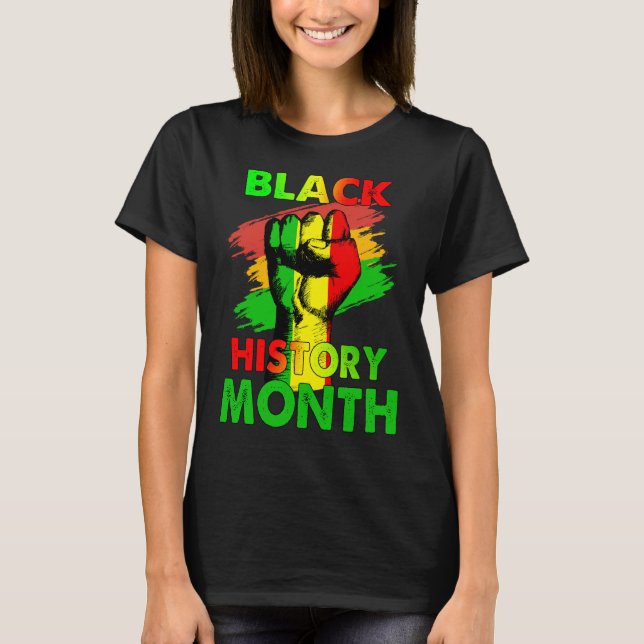 Camiseta Mulheres Presentes no Mês da História Negra (Frente)