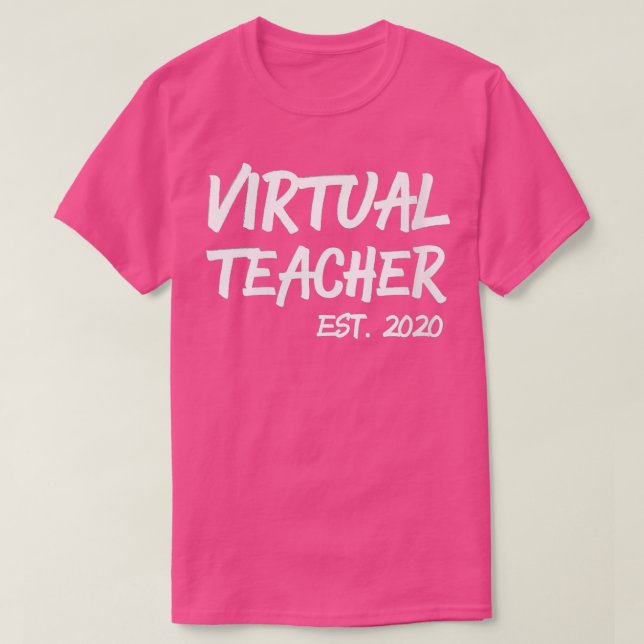 Camiseta Mulheres presentes para Professores Virtuais Homen (Frente do Design)
