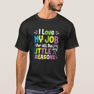 Camiseta Mulheres Prestadoras De Cuidados Infantis Eu Amo M