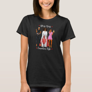 Camiseta Mulheres Pretas Canadianas De Cabeleireiros
